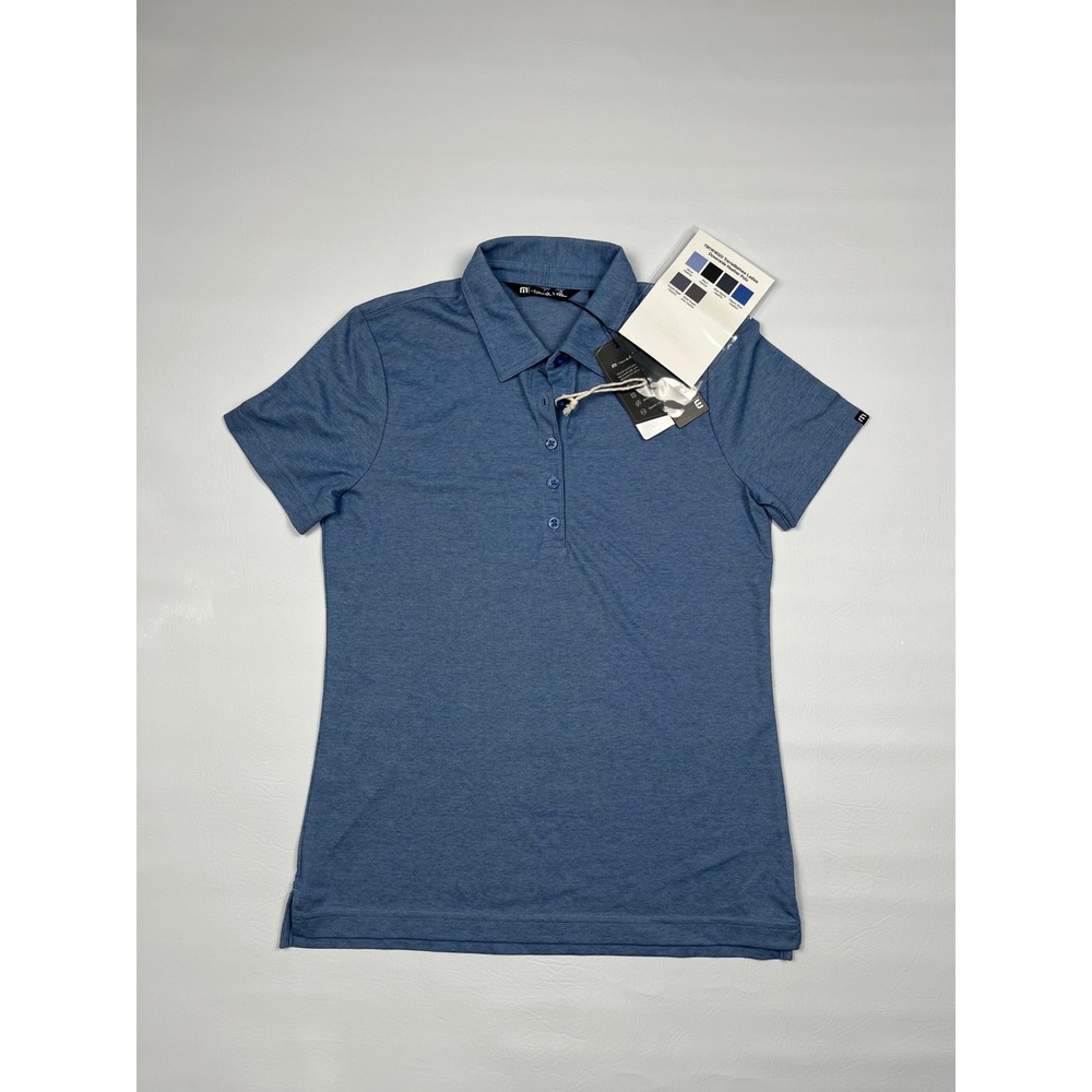 Travis Mathew Oceanside Polo Women's S Blue Golf Performance